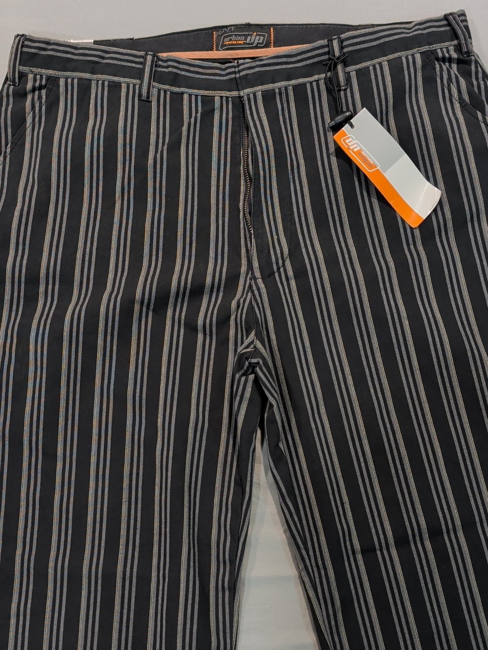 Urban Pipeline Black Wide-leg Pinstripe Pants - Size 38x32 NWT